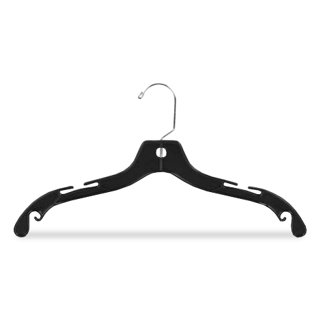 Black Plastic Coat Hanger