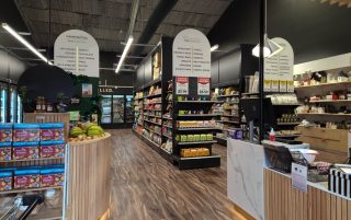 A Mini Mart that Showcases the MetalMax Retail System in Black