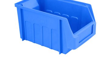 Lamson style bin in blue